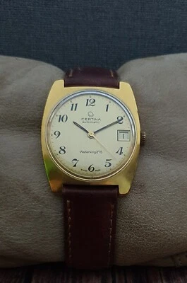 RELOJ SUIZO CERTINA WATERKING 275 AUTOMÁTICO cal.25-651 GP VINTAGE AÑOS 70 RARO 28J. Foto 1 de 4