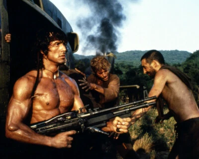 Rambo: First Blood Teil II mit Sylvester Stallone 16x20 Leinwand - Bild 1 von 2