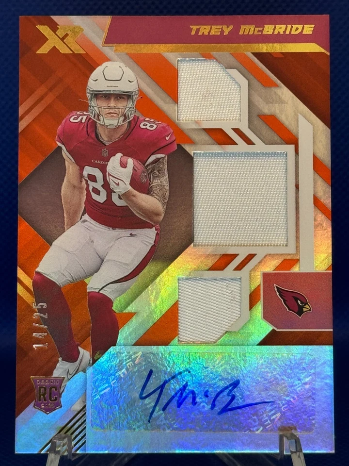 TREY McBRIDE 🔥/25 Rookie Patch Auto (RPA)🔥 2022 Panini Xr #237 Cardinals - Image 1 of 3