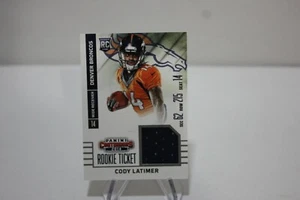 2014 Panini Contenders Rookie Ticket Swatches Cody Latimer #RTS-10 Rookie RC - Picture 1 of 4