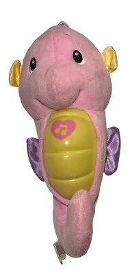 Fisher Price Ocean Wonders calma y brilla rosa caballito de mar funciona sonidos y luz Foto 1 de 4