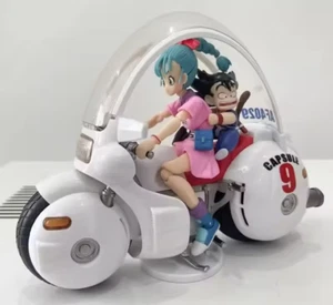 Dragon Ball Anime, Bulma und Son Goku Actionfiguren auf dem Motorrad - 15 cm - Bild 1 von 15