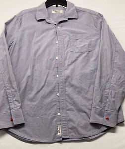 Original Penguin Mens Large Purple Pink Striped Classic Fit - Picture 1 of 9