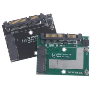 Half height MSATA Mini Pcie SSD To 2.5'' SATA3 6.0gps Adapter Converter Card - Photo 1/15