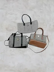 3 Tommy Hilfiger Womens Purse Tote Shoulder Bag Shopper Handbag Monogram Logo - Picture 1 of 7