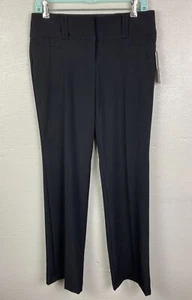 NEW BCX Women’s Waist Slimming Black Straight Dress Pants Size 5 - Picture 1 of 10