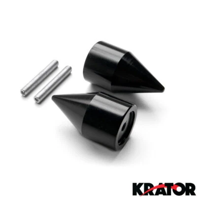 Extremidades de barra de espiga preta para Suzuki GSXR 600 750 1000 1100 SV Hayabusa Katana Bandit - Imagem 1 de 3