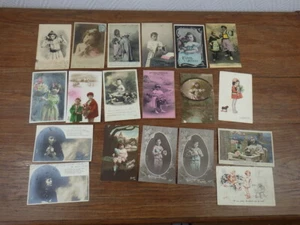 19x Cartes Postales CPA Postcards Enfants Fillettes et Garçonnets CHILDREN (2) - Picture 1 of 4