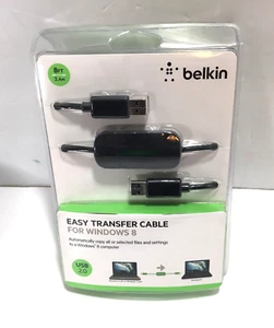 Belkin Easy Transfer Cable For Windows 8 - Sealed NIB - 8 ft 2.4 m USB 2.0 - Picture 1 of 2