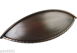 Oil Rubbed Bronze Kitchen Bathroom Cabinet 3 3/4" Rope cup pulls - Picture 1 of 1