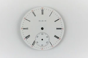 12S Elgin Pocket Watch Porcelain Dial 1066 - Picture 1 of 2