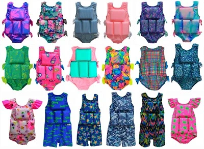 Girl's or Boy's Children's Swimwear My Pool Pal Flotation Lifevest Swimsuit  - Image 1 of 2