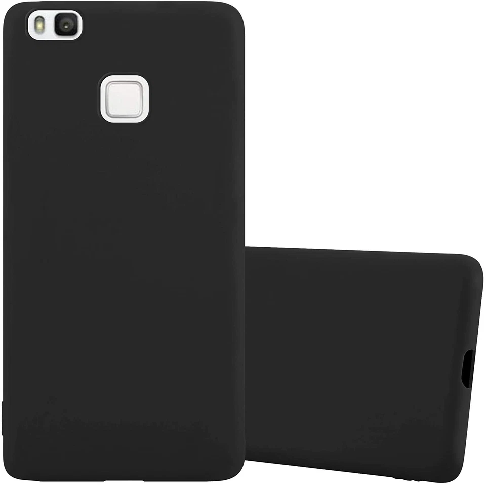 Cover  Silicone TPU Morbida Protettiva Custodia per Huawei P9 Lite Nero - Immagine 1 di 4