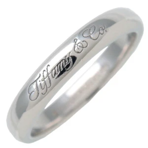 Authentic Tiffany&Co. Notes Ring PT950 Platinum US4.5 EU47.5 Used F/S - Picture 1 of 5