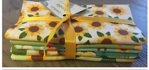 5 Stück Fat Quarter Konvolut Ernte Vogelscheuche Neu mit Etikett - Bild 1 von 4