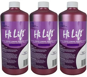 HI LIFT PEROXIDE VIOLET 30VOL OR 9% 1 LITRE X 3 - Picture 1 of 1