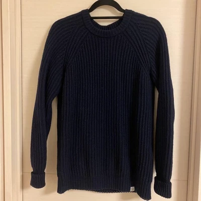 NORSE PROJECTS Navy Wool Sweater XS Crewneck - Image 1 of 4