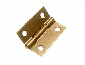Pair Of Door Butt Hinges EB Brass Plated Steel 38mm ( 1 1/2 Inch ) - NEW Onestop - Picture 1 of 1