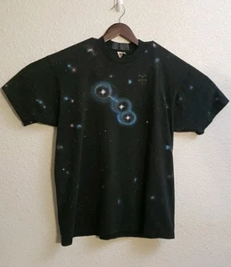 T-shirt vintage anni 90 Constellation ARIES stampa all over taglia XL made in USA S/S - Foto 1 di 16