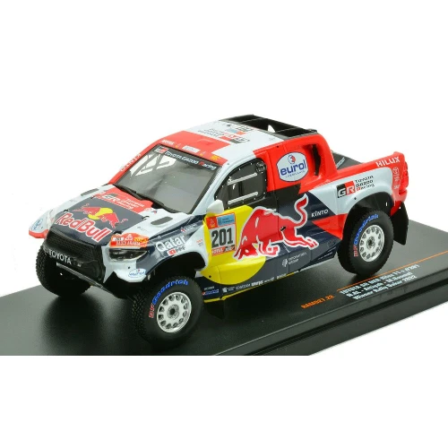 TOYOTA GR DKR HILUX T N.201 RALLY DAKAR 2022 ATTIYAH-BAUMEL 1 43 Ixo Model Auto