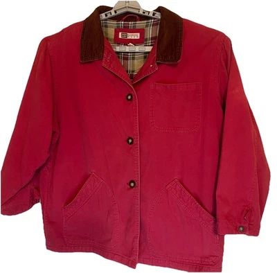 Abrigo Chaqueta Vintage Gloria Desteñido Auténtico Uso Tareas de Granero Talla XL Cuello Pana Foto 1 de 4