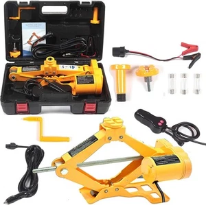 Electric Car Floor Jack 3 Ton All-in-one Automatic 12V 3 Ton, black yellow - Picture 1 of 9
