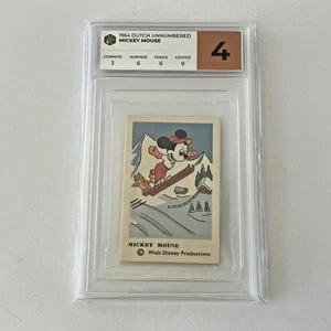 PCG Graded 4 Mickey Mouse 1964 Dutch Unnumbered Disneybilder - Bild 1 von 2