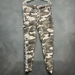 Vintage Ecko Unltd Joggers Army Camo Cargo Men Medium Military Pull On Gorpcore  - Picture 1 of 15