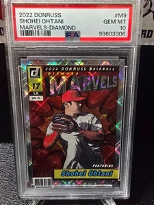 2022 Donruss Marvels-Diamond SHOHEI OHTANI #M9 PSA 10 GEM MINT - Picture 1 of 2