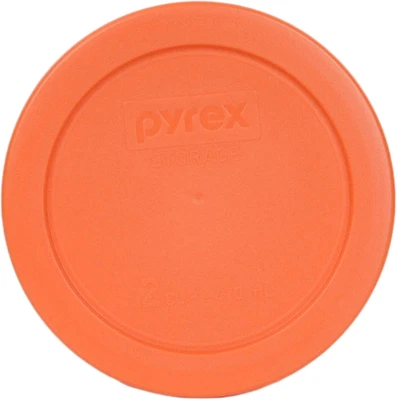 Orange 2-Cup 4.5" round Storage Cover 7200-PC for Glass Bowls - Single Lid - Image 1 of 4