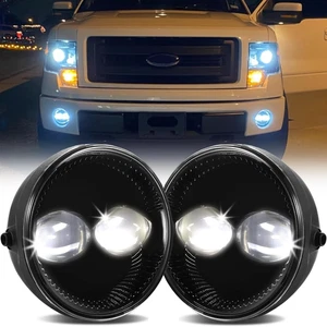 Pair LED Fog Lights Assembly Front Bumper Passing Lamps For 2006-2014 Ford F-150 - Picture 1 of 11