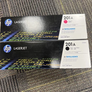HP 201A LaserJet Toner Cartridges Magenta Black - Picture 1 of 3