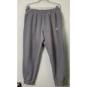 Nike Jogginghose Gr. XL Herren grau Swoosh Kordelzug Baumwolle - Bild 1 von 8