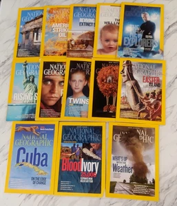 National Geographic 13 Magazine Lot: Ausgaben von 2012 & 2013 - keine Duplikate - Bild 1 von 4