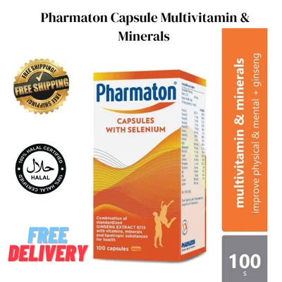 Multivitamínico y Minerales Ginseng Pharmaton 100 Cápsula - ENTREGA GRATUITA Foto 1 de 4