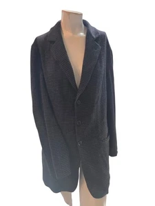 Giorgio Armani Men's Blazer 48 Black Houndstooth Cashmere Unlined Borgo 21 - Picture 1 of 9