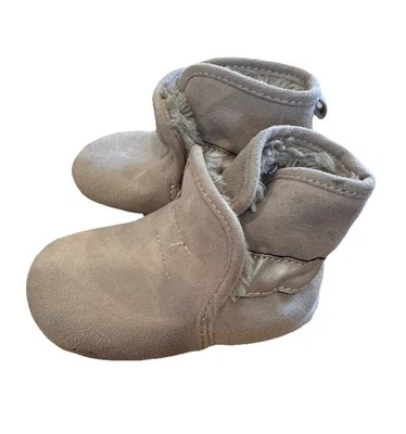 Surprize Stride Rite Charlie Toddler Boys S (6-12M) Brown Faux Fur Lined Booties - Image 1 of 4
