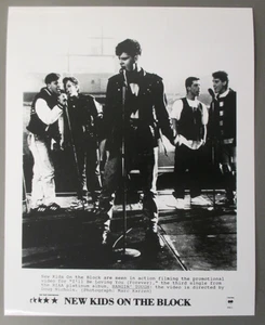 New Kids On The Block schwarz & weiß 8 x 10 Hochglanz Promo Foto NKOTB! - Bild 1 von 1