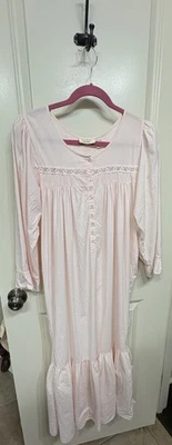 Victoria's Secret романтический длинный страны прерии Cottagecore хлопковая ночная рубашка S P - Изображение 1 из 4