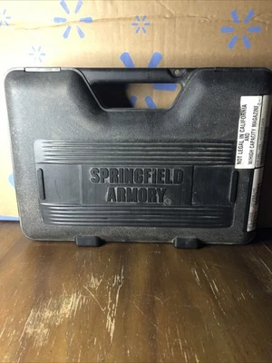Springfield Armory XD-9 Factory Hard Plastic Pistol Case Box Cleaning Rod & Lock - Image 1 of 4