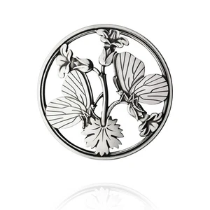 Georg Jensen. Sterling Silver Brooch #283 - MOONLIGHT BLOSSOM - Arno Malinowski - Picture 1 of 1