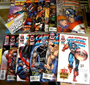 Marvel 1996 All 13 issues CAPTAIN AMERICA 1 to 13 + HEROES REBORN 1/2 COA NM gb - Picture 1 of 18