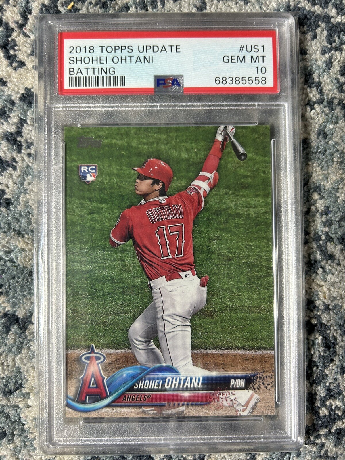 Shohei Ohtani 2018 Topps Update #US1 SSP Variation (Batting Shohei Ohtani 2018 Topps Update #US1 SSP Variation (Batting