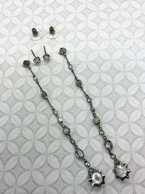 Kendra Scott Lydia Hombro Plumero Oreja Chaquetas Pendientes Estrellas Luna Cristal Foto 1 de 4