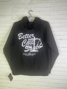 Breaking Bad Better Call Saul Logo Full Zip Hoodie Sweater Black Mens Size S - Picture 1 of 11