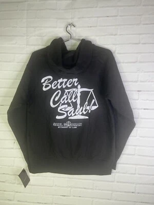 Breaking плохой лучше звоните Сол логотип молнии толстовка с капюшоном свитер черный мужской размер S - Изображение 1 из 4