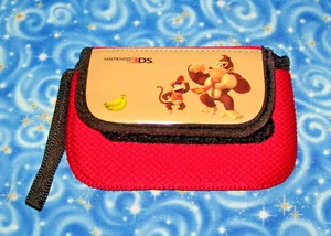 Donkey Diddy Kong Nintendo 3DS Oficial Suave Estuche de Transporte Bolsa para 3 Juegos - Imagen 1 de 5