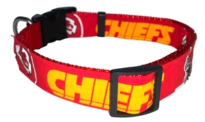 Kansas City Chiefs COLLAR Large Pro Football Fan Game Gear NFL Shop Team Dog L - Picture 1 of 4