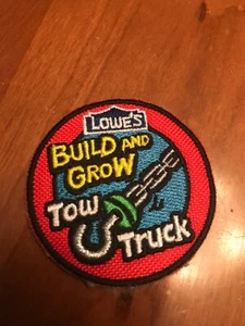 Lowe's build and grow tow truck badge patch - Picture 1 of 2