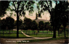 1911. LITTLE FALLS, NY. EASTERN PARK. POSTCARD JJ14